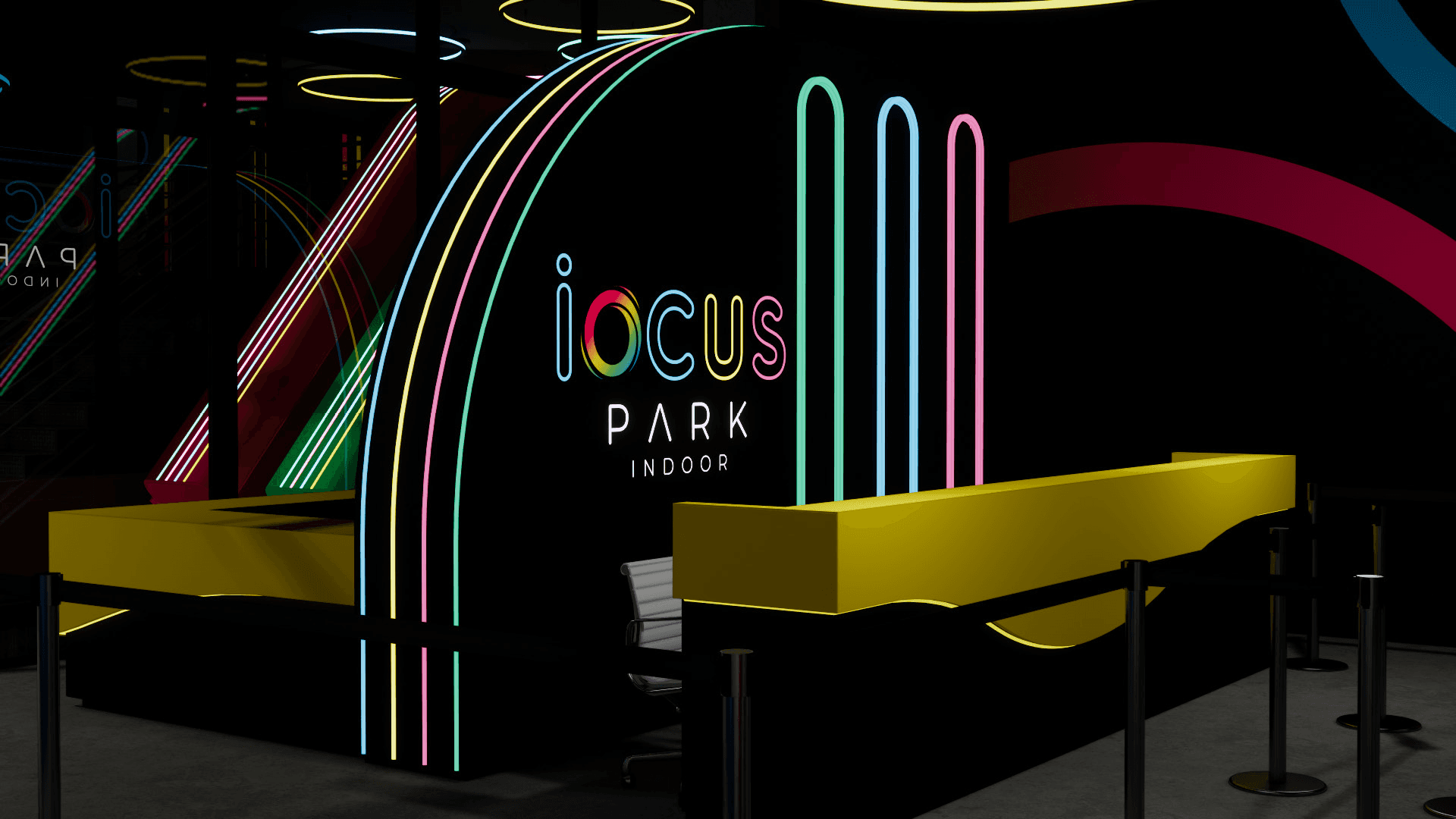 Espaço gastronômico do Iocus Park