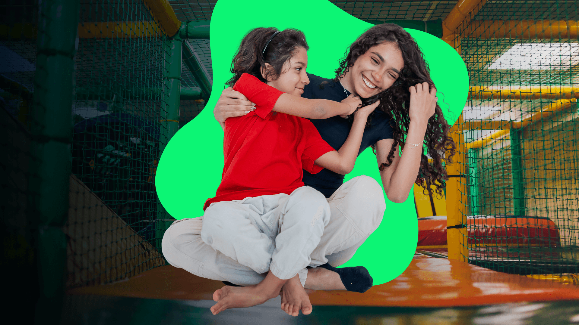 Família se divertindo no Iocus Park